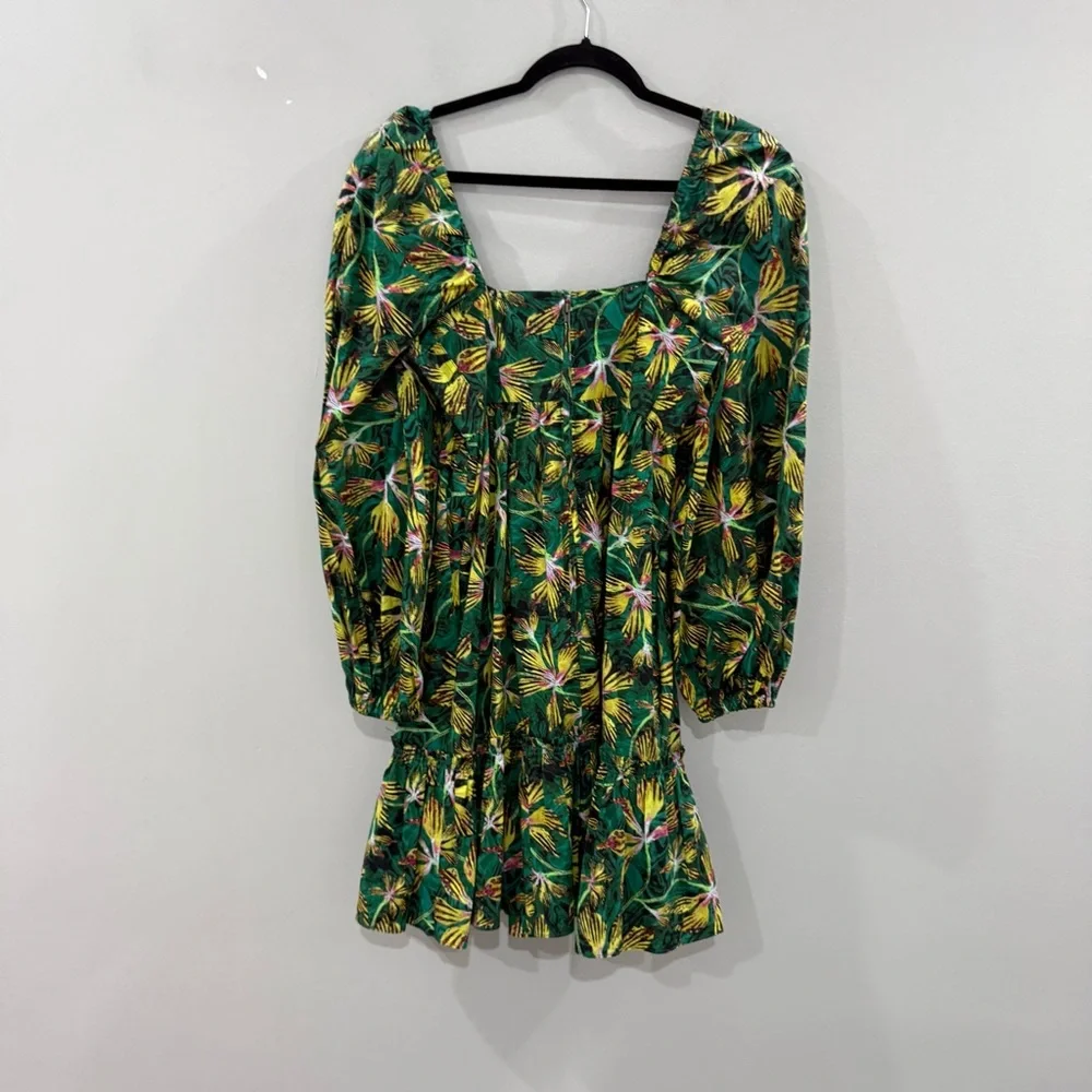 Ulla Johnson Dress Alita Mini in Tigerlily Green - Picture 6 of 7